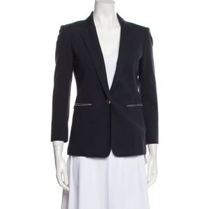 LAFAYETTE 148 New York Samson Modern Zip Up Edgy Blazer Women’s Size 4